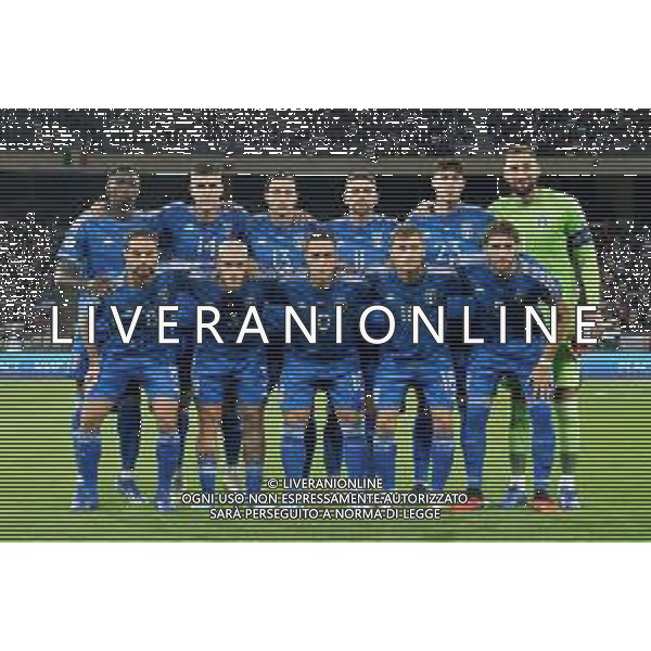 Italy team line up during the UEFA EURO 2024 European qualifier match between Italy and Malta at Stadio San Nicola on October 14, 2023 in Bari, Italy. Photo by Emmanuele Mastrodonato/ag. Aldo Liverani sas/AGENZIA ALDO LIVERANI SAS