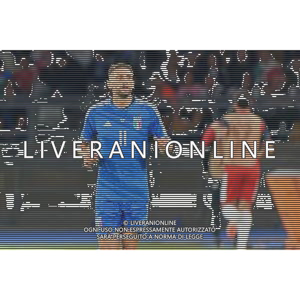 Domenico Berardi of Italy during the UEFA EURO 2024 European qualifier match between Italy and Malta at Stadio San Nicola on October 14, 2023 in Bari, Italy. Photo by Emmanuele Mastrodonato/ag. Aldo Liverani sas