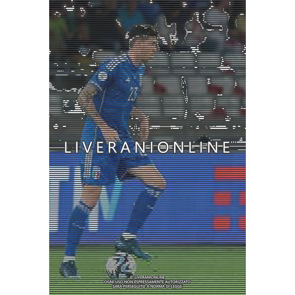 Alessandro Bastoni of Italy during the UEFA EURO 2024 European qualifier match between Italy and Malta at Stadio San Nicola on October 14, 2023 in Bari, Italy. Photo by Emmanuele Mastrodonato/ag. Aldo Liverani sas
