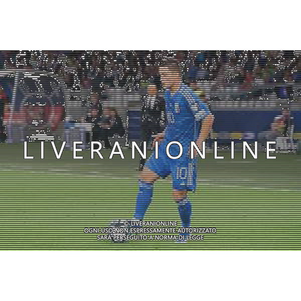Giacomo Raspadori of Italy during the UEFA EURO 2024 European qualifier match between Italy and Malta at Stadio San Nicola on October 14, 2023 in Bari, Italy. Photo by Emmanuele Mastrodonato/ag. Aldo Liverani sas