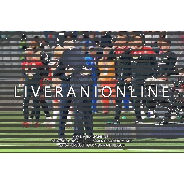 Michele Marcolini head coach of Malta and Luciano Spalletti head coach of Italy during the UEFA EURO 2024 European qualifier match between Italy and Malta at Stadio San Nicola on October 14, 2023 in Bari, Italy. Photo by Emmanuele Mastrodonato/ag. Aldo Liverani sas