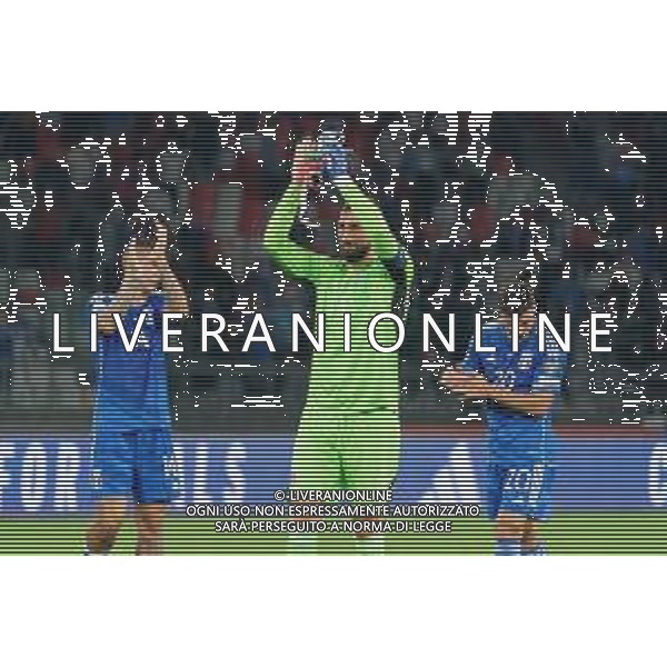 Gianluigi Donnarumma of Italy applauds fans during the UEFA EURO 2024 European qualifier match between Italy and Malta at Stadio San Nicola on October 14, 2023 in Bari, Italy. Photo by Emmanuele Mastrodonato/ag. Aldo Liverani sas