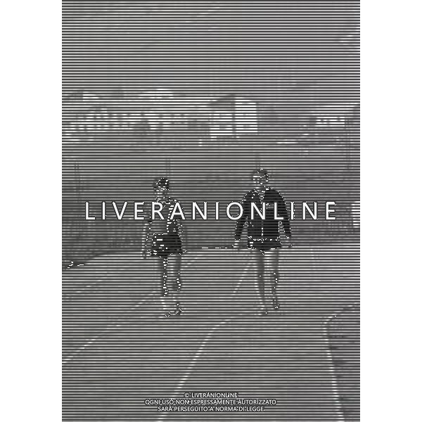 NEG-RETROSPETTIVA GIANNI RIVERA CALCIATORE NELLA FOTO GIANNI RIVERA AD ASIAGO NELL\'ANNO 1975 IN ALLENAMENTO AG ALDO LIVERANI SAS 