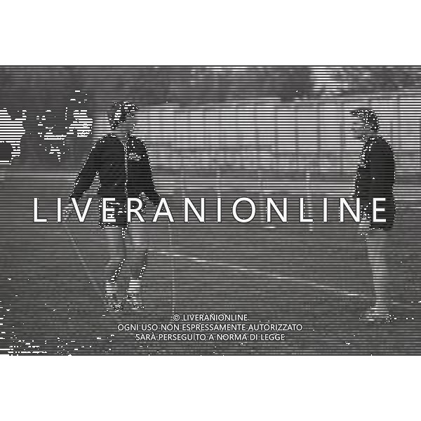 NEG-RETROSPETTIVA GIANNI RIVERA CALCIATORE NELLA FOTO GIANNI RIVERA AD ASIAGO NELL\'ANNO 1975 IN ALLENAMENTO AG ALDO LIVERANI SAS 