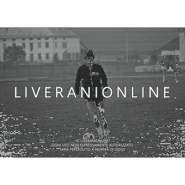 NEG-RETROSPETTIVA GIANNI RIVERA CALCIATORE E DIRIGENTE SPORTIVO NELLA FOTO GIANNI RIVERA ALLENAMENTO AD ASIAGO NELL\'ANNO 1975 AG ALDO LIVERANI SAS