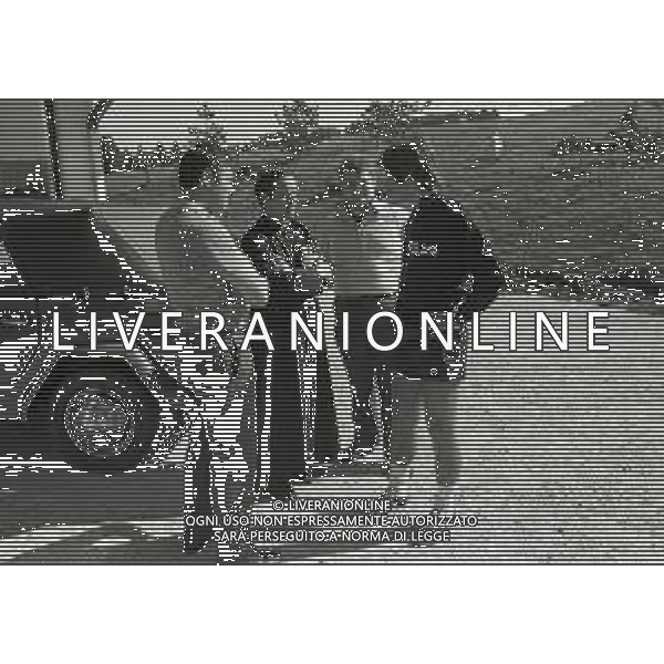 NEG-RETROSPETTIVA GIANNI RIVERA CALCIATORE E DIRIGENTE SPORTIVO NELLA FOTO GIANNI RIVERA ALLENAMENTO AD ASIAGO NELL\'ANNO 1975 AG ALDO LIVERANI SAS