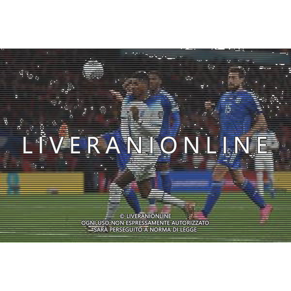 TVRG Inghilterra vs Italia nella foto Marcus Rashford (Inghilterra) anticipato da Giovanni Di Lorenzo (Italia) Londra (ENG) 17-10-2023 Wembley Stadium Gruppo C di qualificazione a UEFA EURO 2024 foto Roberto Garavaglia/ag. Aldo Liverani sas