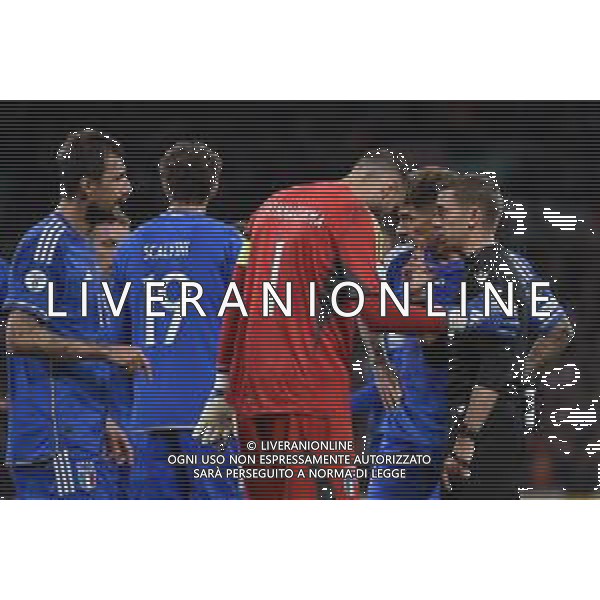 TVRG Inghilterra vs Italia nella foto proteste Italia con l\'arbitro Clement Turpin (FRA) Londra (ENG) 17-10-2023 Wembley Stadium Gruppo C di qualificazione a UEFA EURO 2024 foto Roberto Garavaglia/ag. Aldo Liverani sas