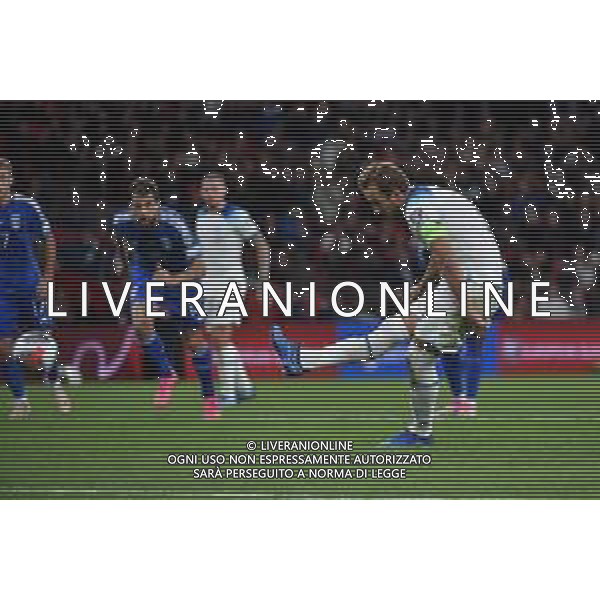 TVRG Inghilterra vs Italia nella foto Harry Kane (Inghilterra) segna il gol dell\'1 a 1 Londra (ENG) 17-10-2023 Wembley Stadium Gruppo C di qualificazione a UEFA EURO 2024 foto Roberto Garavaglia/ag. Aldo Liverani sas