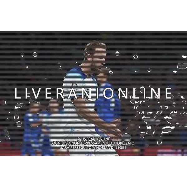 TVRG Inghilterra vs Italia nella foto Harry Kane (Inghilterra) esulta dopo il gol dell\'1 a 1 Londra (ENG) 17-10-2023 Wembley Stadium Gruppo C di qualificazione a UEFA EURO 2024 foto Roberto Garavaglia/ag. Aldo Liverani sas
