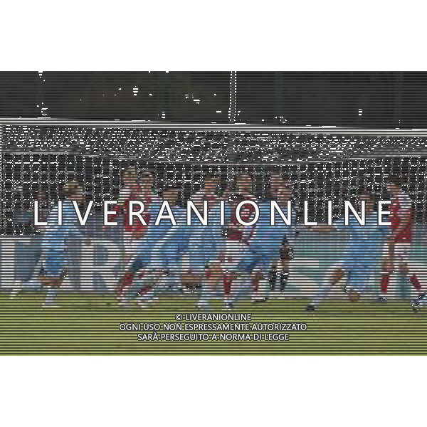 ZCP - 17/10/2023 - SAN MARINO vs DANIMARCA Turno di Qualificazione per il Campionato Europeo del gruppo H - nella foto: esultanza Golinucci dopo il goal contro la danimarca ©Claudio Zamagni/Agenzia Aldo Liverani s.a.s.