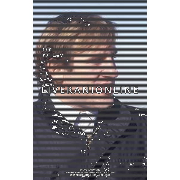 DIAP-RETROSPETTIVA GERARD DEPARDIEU ATTORE NELLA FOTO GERARD DEPARDIEU NELL\'ANNO 1985 A MILANO IN TERRAZZA MARTINI AG ALDO LIVERANI SAS  