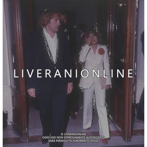 COL-RETROSPETTIVA GERARD DEPARDIEU ATTORE NELLA FOTO GERARD DEPARDIEU CON LA MOGLIE ELISABETH AG ALDO LIVERANI SAS  