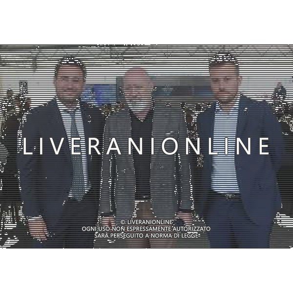 IMOLA 19 10 2023 CEFLA PRESENTA "NOVA" IL PRIMO IMPIANTO DI COGENERAZIONE A FUELL CELL IN EUROPA NELLA FOTO PRESIDENTE DELLA CEFLA GIANMARIA BALDUCCI,PRESIDENTE DELLA REGIONE EMILIA ROMAGNA STEFANO BONACCINI E SINDACO DI IMOLA MARCO PANIERI ©SANNA / AGENZIA ALDO LIVERANI SAS