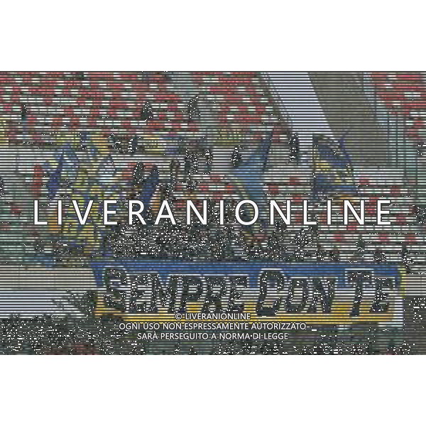 Supporters of Modena FC during the Italian Serie B match SSC Bari vs Modena FC on October 21, 2023 at the San Nicola stadium in Bari, Italy. Photo by Emmanuele Mastrodonato/ag. Aldo Liverani sas