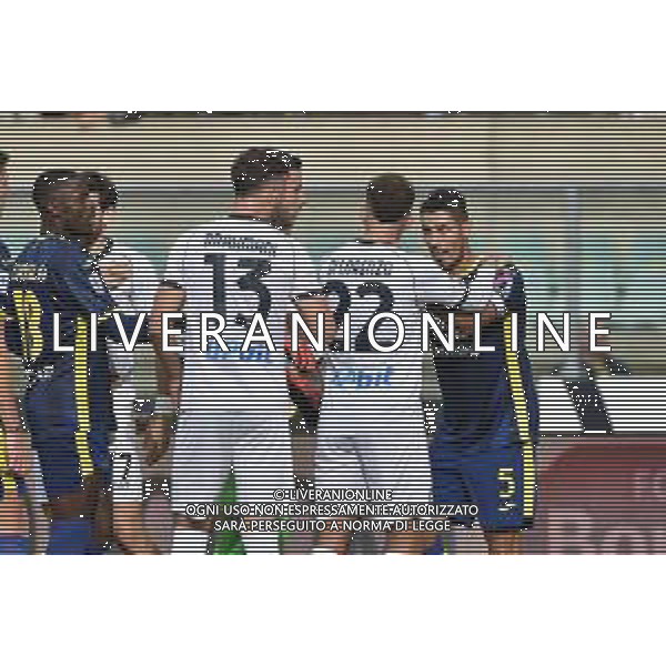 TVRG Hellas Verona vs Napoli nella foto tensione tra i giocatori dopo esultanza di Khvicha Kvaratskhelia (Napoli) dopo il gol del 2 a 0 Verona 21-10-2023 Stadio Marcantonio Bentegodi Campionato Serie A TIM - 9a giornata foto Roberto Garavaglia/ag. Aldo Liverani sas