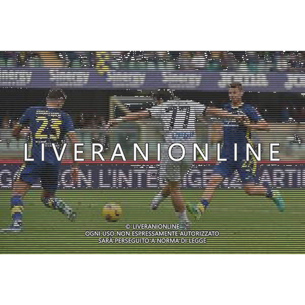 TVRG Hellas Verona vs Napoli nella foto Khvicha Kvaratskhelia (Napoli) segna il gol del 3 a 0 Verona 21-10-2023 Stadio Marcantonio Bentegodi Campionato Serie A TIM - 9a giornata foto Roberto Garavaglia/ag. Aldo Liverani sas