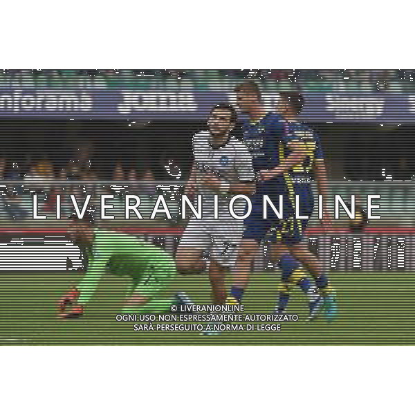 TVRG Hellas Verona vs Napoli nella foto Khvicha Kvaratskhelia (Napoli) esulta dopo il gol del 3 a 0 Verona 21-10-2023 Stadio Marcantonio Bentegodi Campionato Serie A TIM - 9a giornata foto Roberto Garavaglia/ag. Aldo Liverani sas