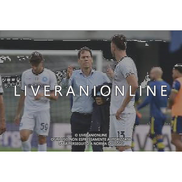 TVRG Hellas Verona vs Napoli nella foto Rudi Garcia allenatore Napoli esultanza a fine partita con i suoi giocatori Verona 21-10-2023 Stadio Marcantonio Bentegodi Campionato Serie A TIM - 9a giornata foto Roberto Garavaglia/ag. Aldo Liverani sas