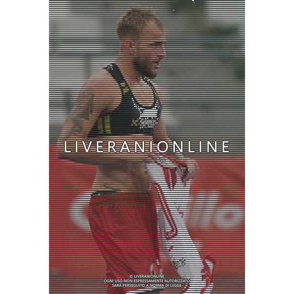 Giuseppe Sibilli of SSC Bari celebrates after scoring a goal during the Italian Serie B match SSC Bari vs Modena FC on October 21, 2023 at the San Nicola stadium in Bari, Italy. Photo by Emmanuele Mastrodonato/ag. Aldo Liverani sas
