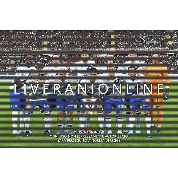 Torino 21.10.2023 Stadio Grande Torino ©Manuela Viganti/Agenzia Aldo Liverani Torino vs Inter Campionato Calcio Serie A TIM 2023/2024 9a giornata Nella foto: la formazione dell\'inter da sx verso dx: marcus thuram, matteo darmian, francesco acerbi, benjamin pavard, stefan de vrij, yann sommer, henrikh mkhtaryan, federico di marco, lautaro martinez, nicolò barella, hakan chalanoglu