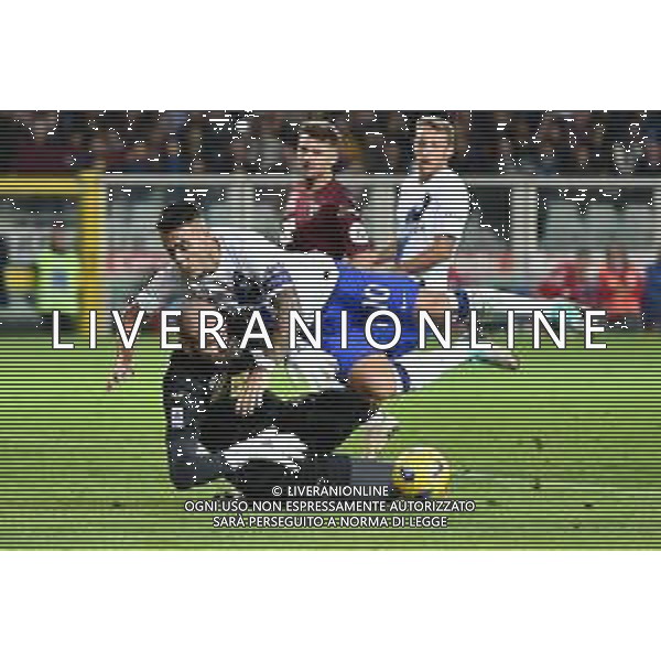 Torino 21.10.2023 Stadio Grande Torino ©Manuela Viganti/Agenzia Aldo Liverani Torino vs Inter Campionato Calcio Serie A TIM 2023/2024 9a giornata Nella foto: lautaro martinez e vanja milinkovic savic