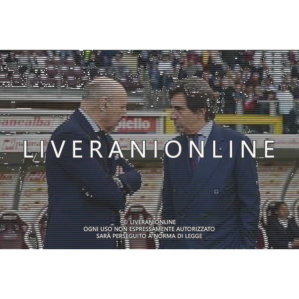 Torino 21.10.2023 Stadio Grande Torino ©Manuela Viganti/Agenzia Aldo Liverani Torino vs Inter Campionato Calcio Serie A TIM 2023/2024 9a giornata Nella foto: urbano cairo e giuseppe marotta