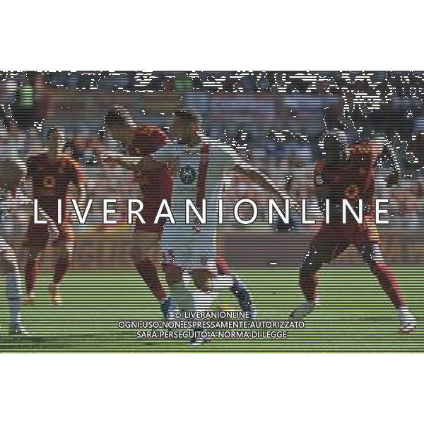 Roma vs Monza - Campionato Serie A TIM - 9 giornata - Stadio Olimpico - Roma 22-10-2023 nella foto Belotti e D\'Ambrosio FOTO FEDERICO GAETANO-AG ALDO LIVERANI SAS