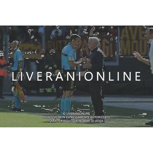 Roma vs Monza - Campionato Serie A TIM - 9 giornata - Stadio Olimpico - Roma 22-10-2023 nella foto Ayroldi e Mourinho FOTO FEDERICO GAETANO-AG ALDO LIVERANI SAS