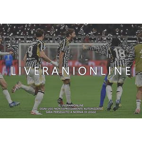 Milan vs Juventus nella foto Manuel Locatelli (Juventus) esulta dopo il gol dell\'1 a 0 Milano 22-10-2023 Stadio Giuseppe Meazza - San Siro Campionato Serie A TIM - 9a giornata foto Roberto Garavaglia/ag. Aldo Liverani sas / AGENZIA ALDO LIVERANI SAS