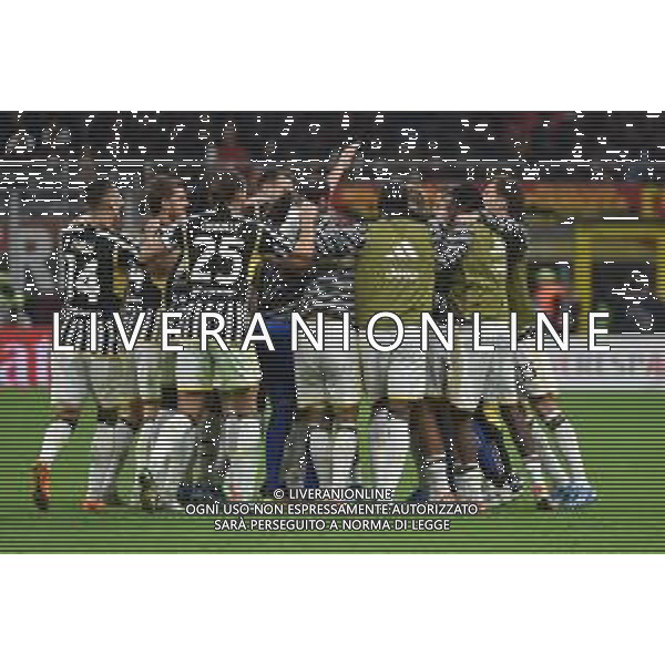 Milan vs Juventus nella foto esultanza Juventus dopo il gol dell\'1 a 0 Milano 22-10-2023 Stadio Giuseppe Meazza - San Siro Campionato Serie A TIM - 9a giornata foto Roberto Garavaglia/ag. Aldo Liverani sas / AGENZIA ALDO LIVERANI SAS