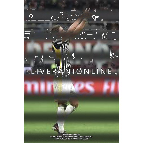 Milan vs Juventus nella foto Manuel Locatelli (Juventus) esulta dopo il gol dell\'1 a 0 Milano 22-10-2023 Stadio Giuseppe Meazza - San Siro Campionato Serie A TIM - 9a giornata foto Roberto Garavaglia/ag. Aldo Liverani sas / AGENZIA ALDO LIVERANI SAS