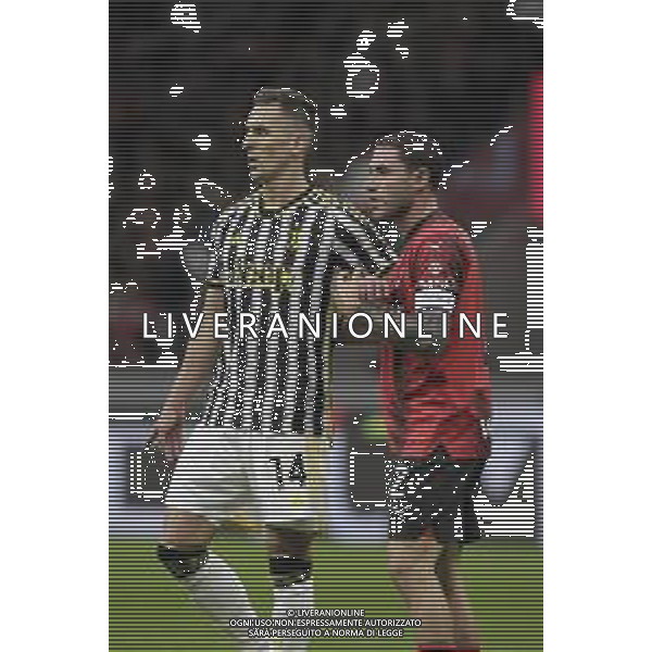 ARKADIUSZ MILIK E DAVIDE CALABRIA -MILAN vs JUVENTUS Campionato Calcio Serie A TIM Milano 22-10-2023 ©PAOLO GIAMPIETRI / AGENZIA ALDO LIVERANI SAS - ITALY ONLY EDITORIAL USE ONLY