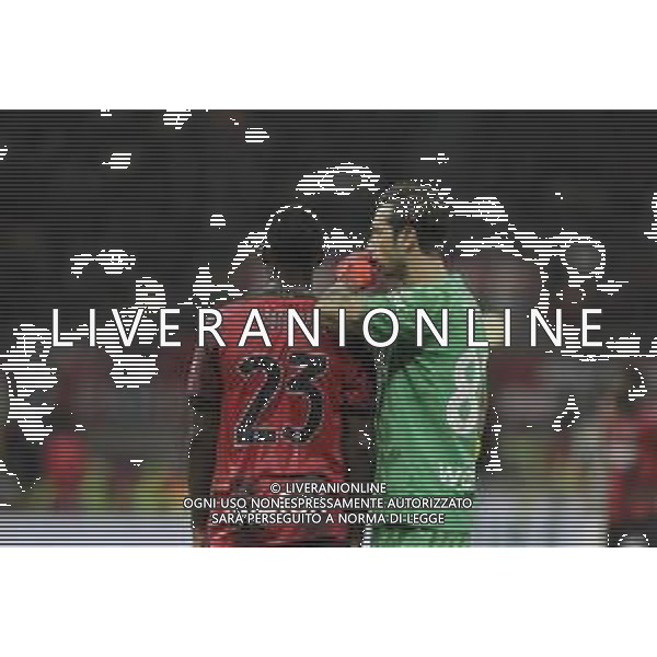 ANTONIO MIRANTE E FIKAYO TOMORI -MILAN vs JUVENTUS Campionato Calcio Serie A TIM Milano 22-10-2023 ©PAOLO GIAMPIETRI / AGENZIA ALDO LIVERANI SAS - ITALY ONLY EDITORIAL USE ONLY