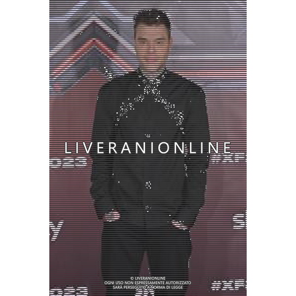 TVRG Photocall X Factor 2023 nella foto Fedez, vero nome Federico Leonardo Lucia Milano 24-10-2023 Photocall con il cast di X Factor 2023 foto Roberto Garavaglia/ag. Aldo Liverani sas