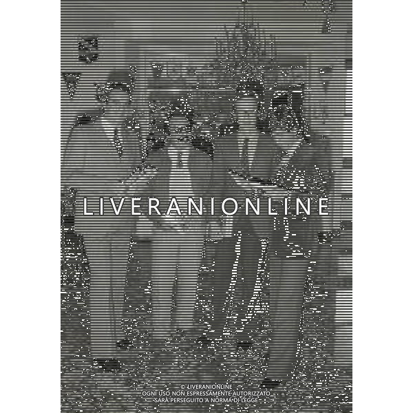NEG-RETROSPETTIVA GIANNI RIVERA CALCIATORE NELLA FOTO BRUNO PIZZULL CON GIAN MARIA MADELLA GIANNI RIVERA E ALBERTO COSTA NELL\'ANNO 1979 ALLA PRESENTAZIONE DEL LIBRO A MILANO IN TERRAZZA MARTINI AG ALDO LIVERANI SAS 