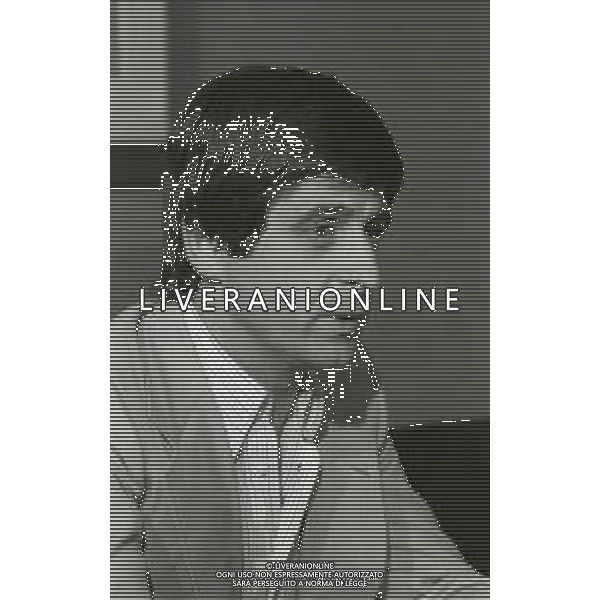 NEG-RETROSPETTIVA GIANNI RIVERA CALCIATORE NELLA FOTO GIANNI RIVERA IN CONFERENZA STAMPA NELL\'ANNO 1979 A MILANO NELLA SEDE DEL MILAN IN VIA TURATI A MILANO AG ALDO LIVERANI SAS 
