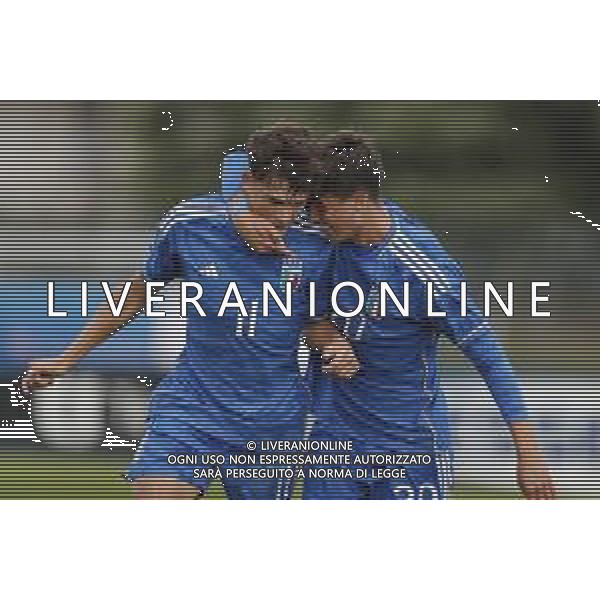 ZCP - 25/10/2023 - ITALIA U17 vs SAN MARINO U17 Qualificazioni per il campionato Europeo - nella foto: esultanza italia dopo il goal ©Claudio Zamagni/Agenzia Aldo Liverani s.a.s. /AGENZIA ALDO LIVERANI SAS