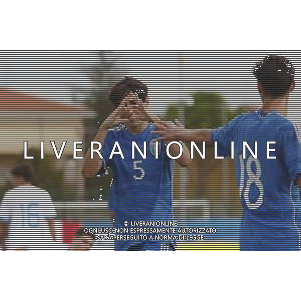 ZCP - 25/10/2023 - ITALIA U17 vs SAN MARINO U17 Qualificazioni per il campionato Europeo - nella foto: esultanza verde alessandro dopo il goal ©Claudio Zamagni/Agenzia Aldo Liverani s.a.s.