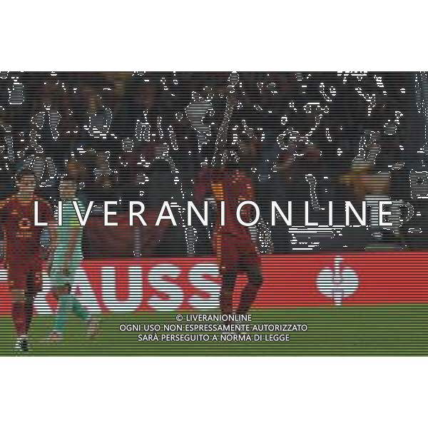 Roma vs Slavia Praga - Europa League - 3 giornata - Stadio Olimpico - Roma 26-10-2023 nella foto Esultanza Lukaku ©Federico Gaetano/AGENZIA ALDO LIVERANI SAS