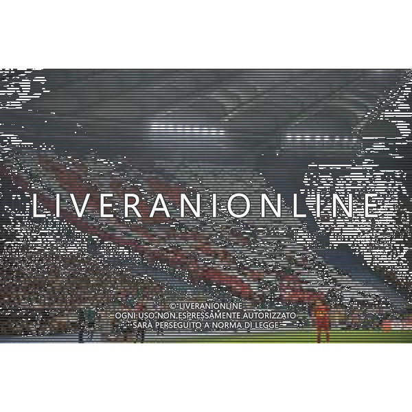 Roma vs Slavia Praga - Europa League - 3 giornata - Stadio Olimpico - Roma 26-10-2023 nella foto Coreografia tifosi Slavia Praga ©Federico Gaetano/AGENZIA ALDO LIVERANI SAS