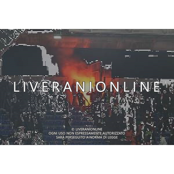 Roma vs Slavia Praga - Europa League - 3 giornata - Stadio Olimpico - Roma 26-10-2023 nella foto Scontri tra tifosi ©Federico Gaetano/AGENZIA ALDO LIVERANI SAS