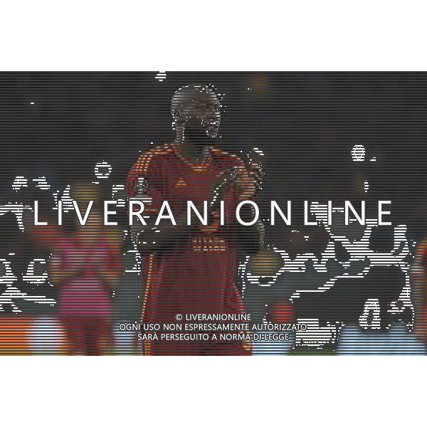 Roma vs Slavia Praga - Europa League - 3 giornata - Stadio Olimpico - Roma 26-10-2023 nella foto Lukaku ringrazia la curva ©Federico Gaetano/AGENZIA ALDO LIVERANI SAS