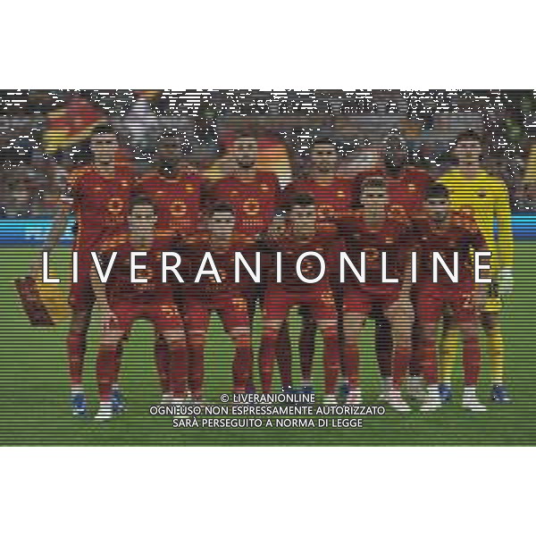 Roma vs Slavia Praga - Europa League - 3 giornata - Stadio Olimpico - Roma 26-10-2023 nella foto la formazione della Roma calcio ©Federico Gaetano/AGENZIA ALDO LIVERANI SAS