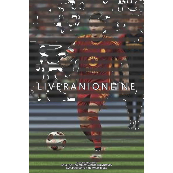 Roma vs Slavia Praga - Europa League - 3 giornata - Stadio Olimpico - Roma 26-10-2023 nella foto Nicola Zalewski ©Federico Gaetano/AGENZIA ALDO LIVERANI SAS