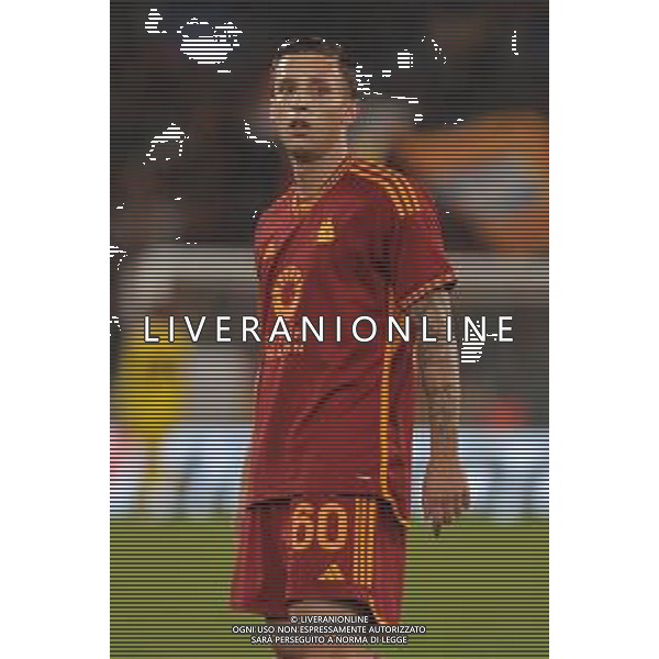 Roma vs Slavia Praga - Europa League - 3 giornata - Stadio Olimpico - Roma 26-10-2023 nella foto Riccardo Pagano ©Federico Gaetano/AGENZIA ALDO LIVERANI SAS