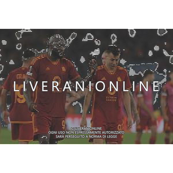 Roma vs Slavia Praga - Europa League - 3 giornata - Stadio Olimpico - Roma 26-10-2023 nella foto romelu Lukaku e stephan El Shaarawy ©Federico Gaetano/AGENZIA ALDO LIVERANI SAS