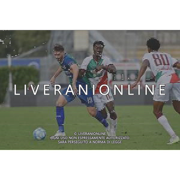 TVRG FeralpiSalo\' vs Reggiana nella foto Alessandro Pilati (FeralpiSalo\') e Cedric Gondo (Reggiana) Piacenza 28-10-2023 Stadio Leonardo Garilli Campionato Serie BKT - 11a giornata foto Roberto Garavaglia/ag. Aldo Liverani sas