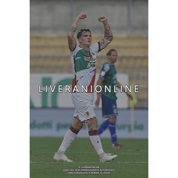 TVRG FeralpiSalo\' vs Reggiana nella foto Luca Cigarini (Reggiana) esulta dopo il gol del 2 a 0 Piacenza 28-10-2023 Stadio Leonardo Garilli Campionato Serie BKT - 11a giornata foto Roberto Garavaglia/ag. Aldo Liverani sas