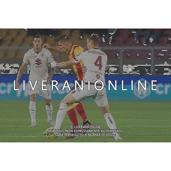 Nikola Krstovic of US Lecce and Alessandro Buongiorno of Torino FC during the Italian soccer Serie A match US Lecce vs Torino FC on October 28, 2023 at Via del Mare Stadium in Lecce, Italy. Photo by Emmanuele Mastrodonato/ag. Aldo Liverani sas